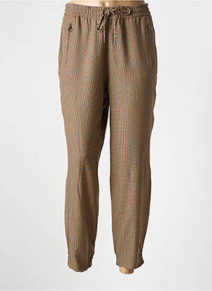 Pantalon droit taille élastique beige S.OLIVER femme