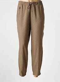 Pantalon droit taille élastique beige S.OLIVER femme