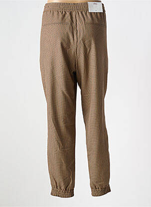 Pantalon droit taille élastique beige S.OLIVER femme