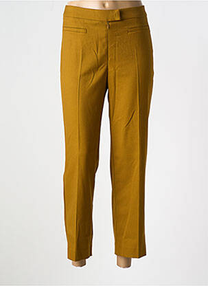Pantalon 7/8 fermeture zippée sous rabat boutonné vert COP COPINE femme
