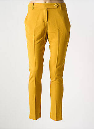 Pantalon slim poches jaune LA FEE MARABOUTEE femme