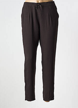 Pantalon slim taille élastique marron LOLA ESPELETA femme