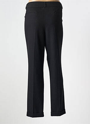 Pantalon droit fermeture zippée sous rabat boutonné noir GERRY WEBER femme