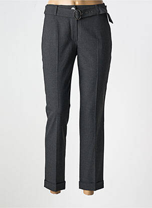 Pantalon 7/8 fermeture zippée sous rabat boutonné gris GERRY WEBER femme