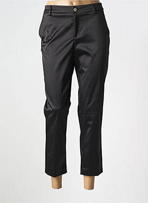 Pantalon 7/8 fermeture zippée sous rabat boutonné noir LIU JO femme