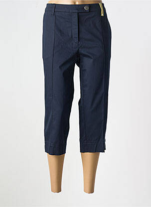 Pantacourt coupe droite bleu ZERRES femme
