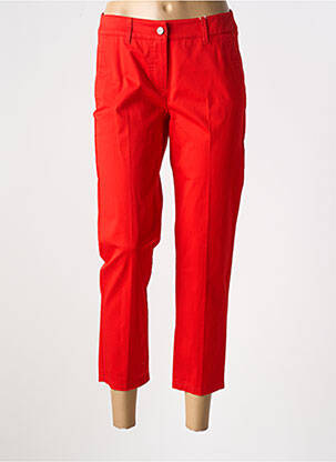 Pantalon 7/8 fermeture zippée sous rabat boutonné rouge GERRY WEBER femme
