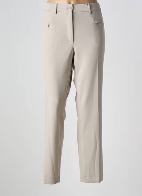 Pantalon droit beige GARDEUR pour femme