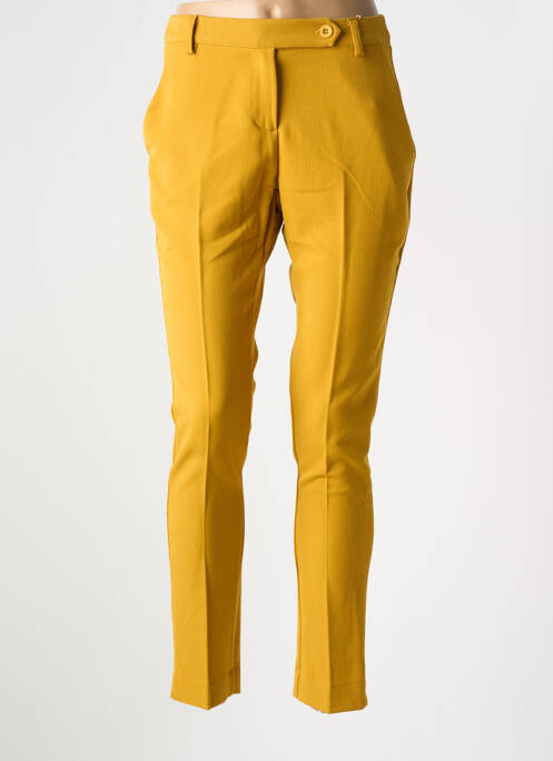 Pantalon slim jaune LA FEE MARABOUTEE pour femme