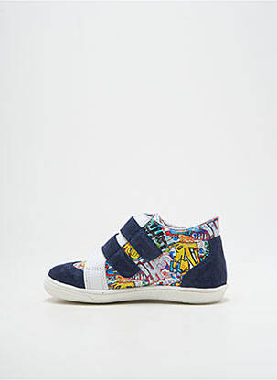 Baskets impression bout rond bleu PATT'TOUCH garçon