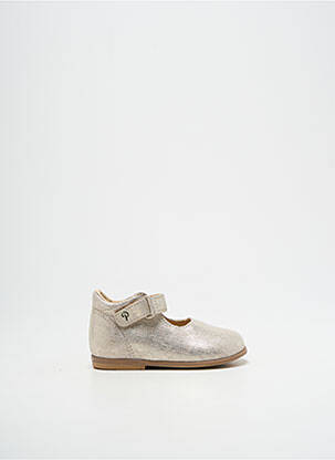 Ballerines impression chiquet or PATT'TOUCH fille