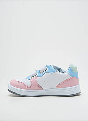 Baskets matière lisse bout rond rose W6YZ fille