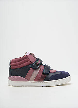 Baskets matière lisse bout rond rose BIOMECANICS fille