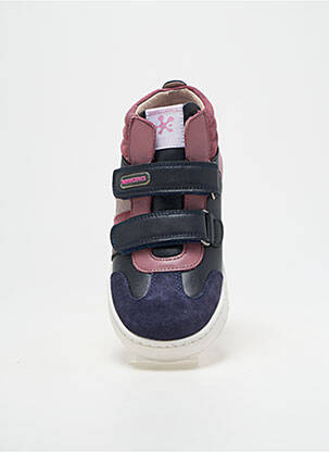 Baskets matière lisse bout rond rose BIOMECANICS fille