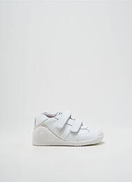 Baskets tissage satiné bout rond blanc BIOMECANICS garcon
