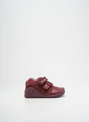 Baskets matière lisse bout rond violet BIOMECANICS fille