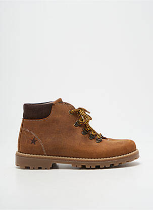 Bottines/boots talon bas talon bas marron POLDINO garçon