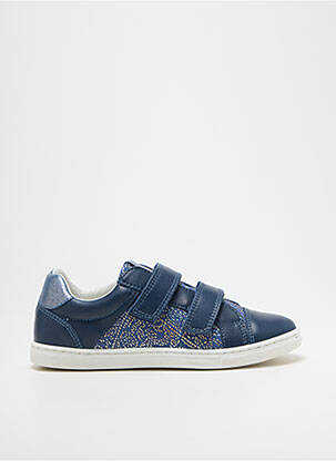 Baskets matière lisse bout rond bleu TELYOH fille