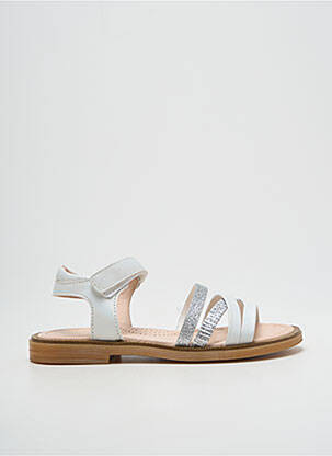 Sandales/nu pieds tissage tissage pailleté chiquet argent POLDINO fille