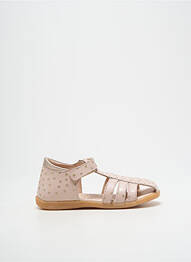 Sandales/nu pieds bout rond bout rond rose POLDINO fille