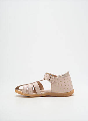 Sandales/nu pieds bout rond bout rond rose POLDINO fille