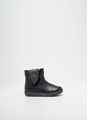 Bottines/boots voute plantaire bout rond noir FALCOTTO fille