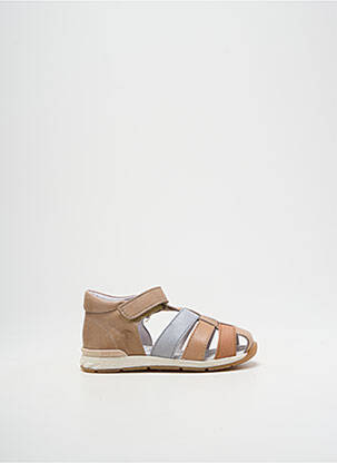 Sandales/nu pieds tissage satiné bout rond beige FALCOTTO garçon