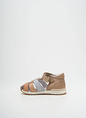 Sandales/nu pieds tissage satiné bout rond beige FALCOTTO garçon