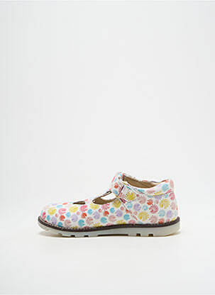 Ballerines impression bout rond blanc KICKERS fille