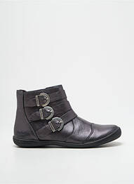 Bottines/boots matière lisse plateforme gris KICKERS fille