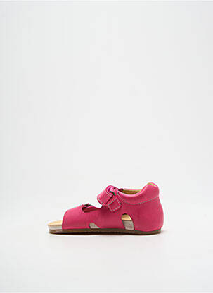 Sandales/nu pieds tissage satiné bout ouvert rose FALCOTTO fille