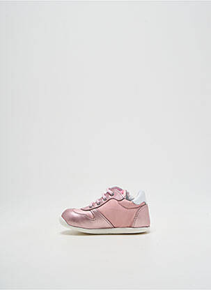Baskets voute plantaire bout rond rose FALCOTTO fille