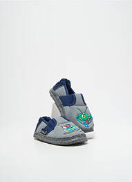 Chaussons/pantoufles bout rond bout rond bleu NANGA garcon