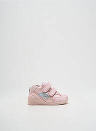 Baskets matière lisse bout rond rose BIOMECANICS fille
