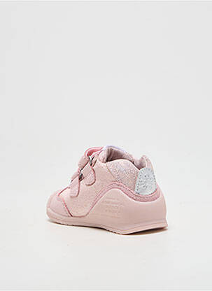 Baskets matière lisse bout rond rose BIOMECANICS fille
