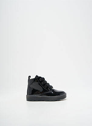 Bottines/boots matière lisse bout rond noir FALCOTTO fille