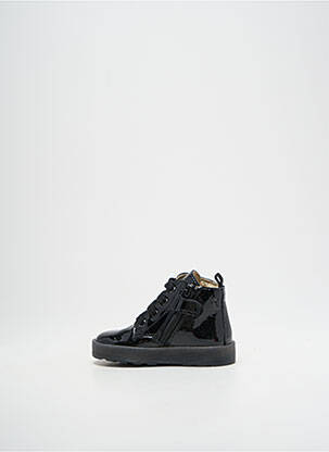 Bottines/boots matière lisse bout rond noir FALCOTTO fille