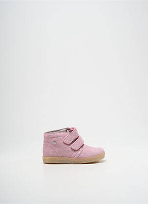 Bottines/boots tissage tissage pailleté bout rond rose FALCOTTO fille