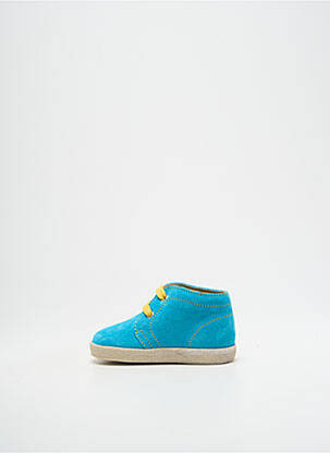 Bottillons nubuck bout rond bleu FALCOTTO garcon