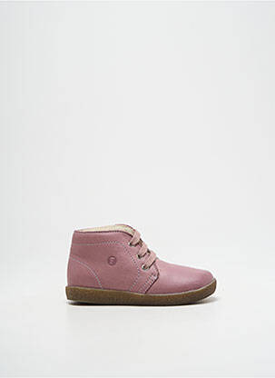 Bottines/boots matière lisse bout rond violet FALCOTTO fille
