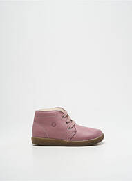 Bottines/boots matière lisse bout rond violet FALCOTTO fille