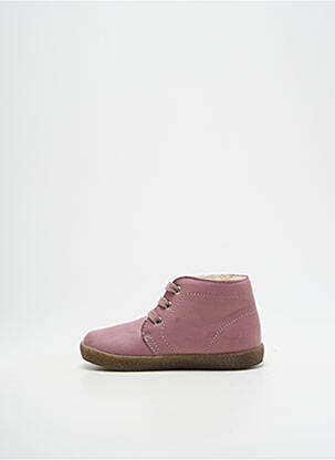 Bottines/boots matière lisse bout rond violet FALCOTTO fille