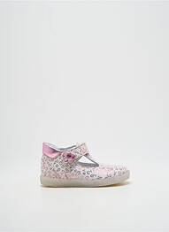 Bottillons nubuck bout rond rose FALCOTTO fille