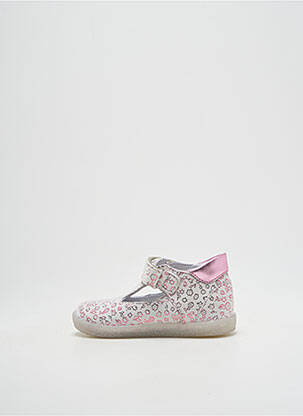 Bottillons nubuck bout rond rose FALCOTTO fille