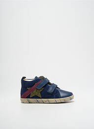 Baskets nubuck bout rond bleu FALCOTTO garcon