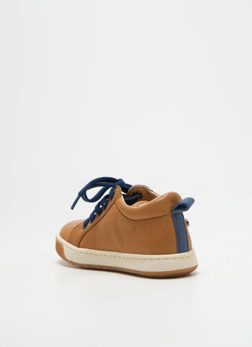 Baskets fermeture lacets bout rond marron FALCOTTO garcon