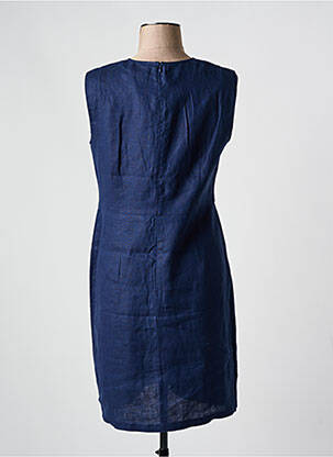 Robe mi-longue sans manche sans manche bleu JULIE GUERLANDE femme