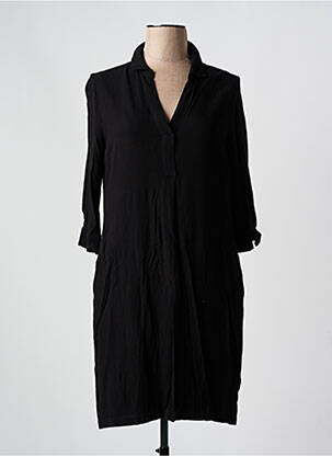 Robe mi-longue manches 3/4 manches 3/4 noir ROBE LEGERE BY VERA MONT femme