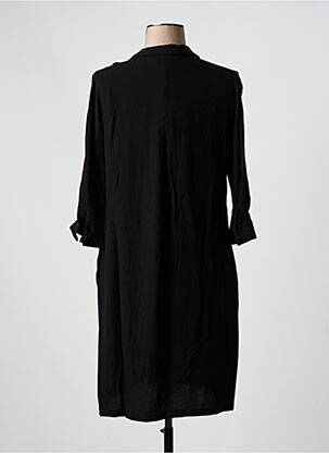 Robe mi-longue manches 3/4 manches 3/4 noir ROBE LEGERE BY VERA MONT femme