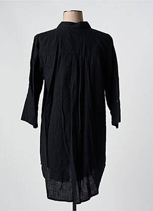 Robe mi-longue manches 3/4 manches 3/4 noir KAFFE femme
